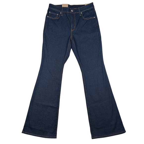 Levi's Denim - Levi's 726 Flare Jeans Womens 29x32 Dark Blue High Rise Stellar Stretch NEW